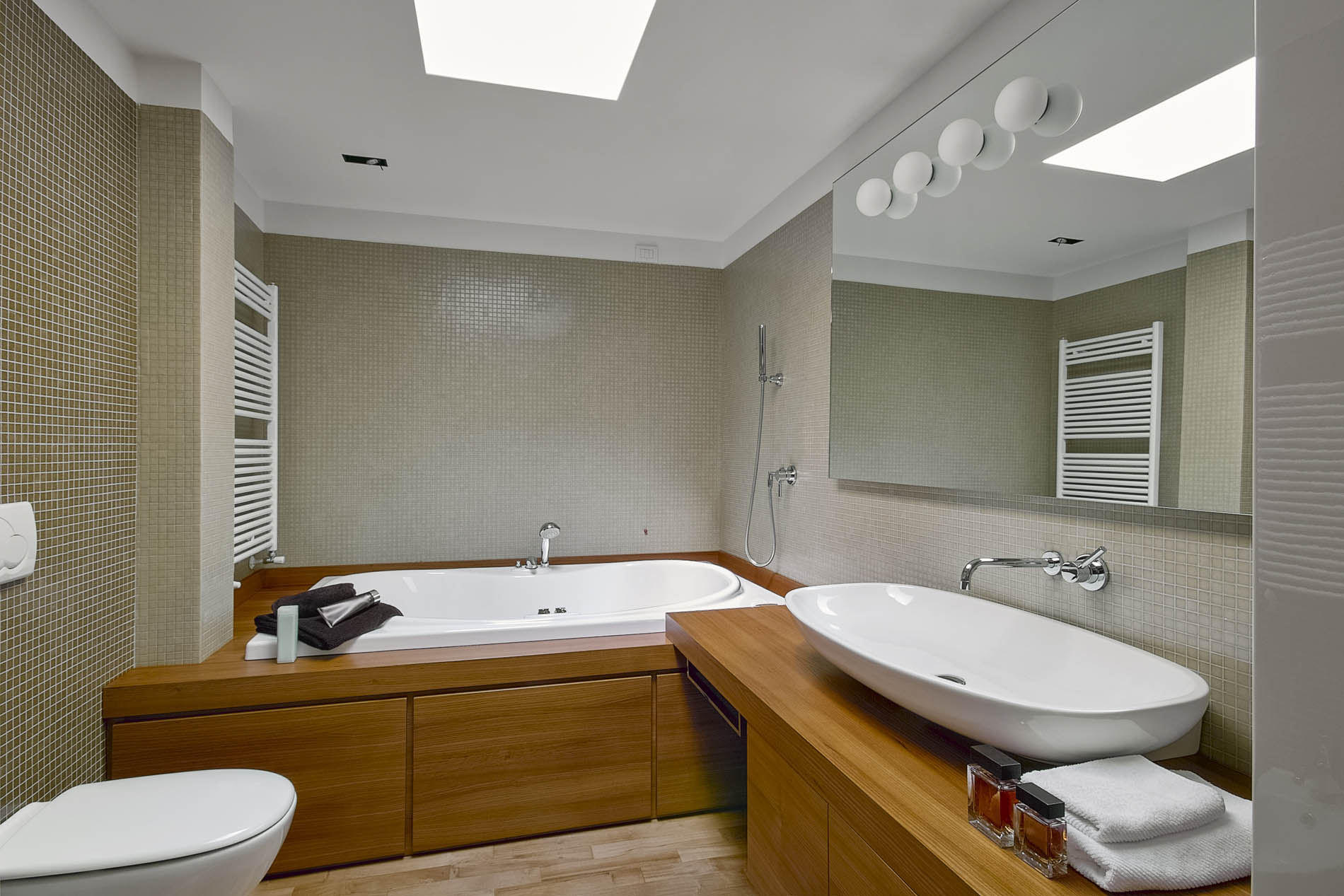 interiors shots of a modern bathroom in the penthouse- Bathroom Remodeling in Chicago