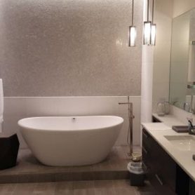 bathroom remodeling white bathtub, white walls