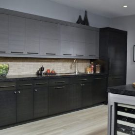 dark cabinets, wooden floor kitchen remodeling